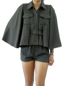 Karen Walker Suit Cape, $253