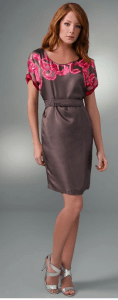 Silk Dress with Rose Detailing by Rebecca Taylor, $271 (ShopBop)