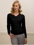 Loro Piana Cashmere Cable V-Neck, now $149