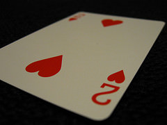 Two of Hearts, originally uploaded to Flickr by Scott5114.