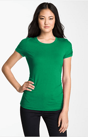 Vince Camuto Ruched Short Sleeve Tee Vince Camuto Ruched Short Sleeve Tee