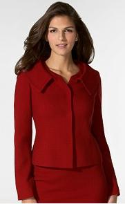 women red suit
