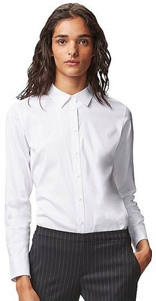 long white dress shirt womens