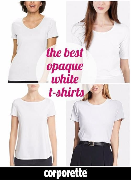 Opaque White T-Shirts for Work
