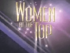 screenshot of CBS show, Women at the Top