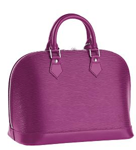 Monday's TPS: LV Epi Leather Alma bag in Grenade - Corporette.com