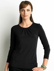 Banana Republic’s Long-Sleeve Shirred Top