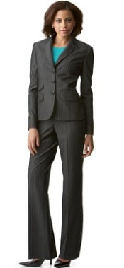 Jones New York Pinstriped Pant Suit