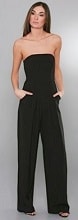 The jumpsuit (illustrated by Black Halo Strapless Jumpsuit