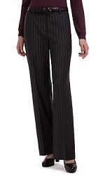 pinstriped trousers for work