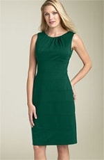 Donna Ricco Scoop Back Ponte Knit Sheath Dress