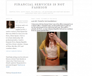 Corporate Style Blog: Financial Services Is Not Fashion