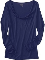 Old Navy Womens Ruched Cowl-Neck Tops