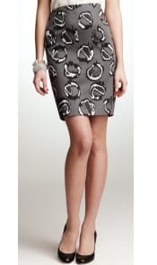 Ann Taylor Graphic Animal Print Skirt