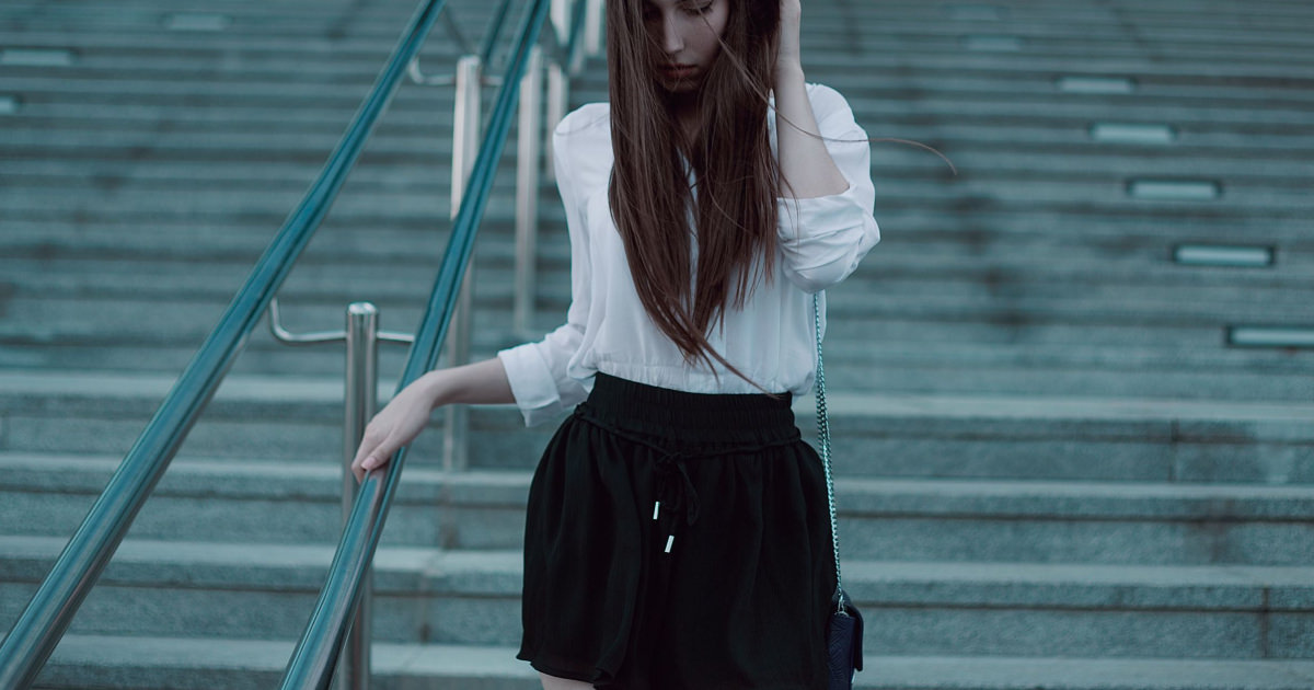 baggy shirt and skirt