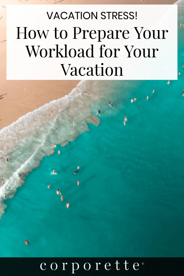 Wondering how to prepare your workload for your vacation? If you're a woman lawyer or other stressed out professional, taking vacation may be yet another stress inducing thing because you know there will be piles of work waiting for you, client problems could crop up while you're ON vacation, and the office may expect you to check in all the time anyway. Here's how to prepare for your vacation as best you can to reduce your own stress, including how to leave your office organized, how to check in, and more.