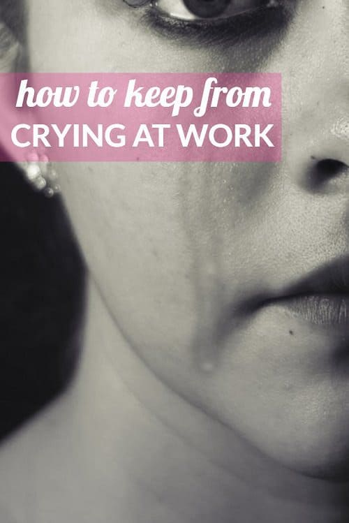 Ever wondered how to keep from crying at work? A reader wrote in wondering if women who cried at work wouldn't get promotions -- and we shared some of our best advice on how to keep yourself from crying at work.