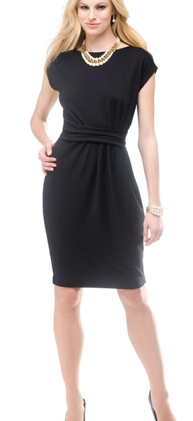 Anne Klein Pleated Front Dress