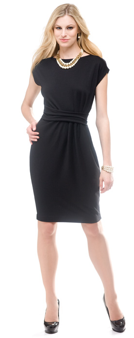 Anne Klein Pleated Front Dress