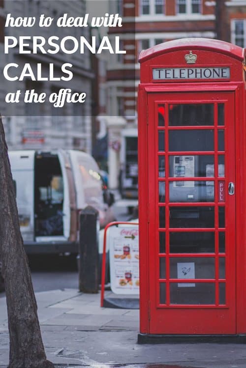 How to Handle Personal Phone Calls at Work (And: How to Plan Your Wedding During Office Hours) -- great tips from Kat and the readers on the business etiquette and professionalism of making personal phone calls at work, such as to call wedding vendors and otherwise discuss wedding related tasks with your mother or fiance.