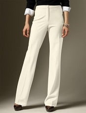 talbots winter white pants