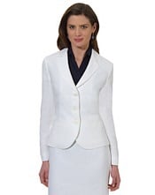 white linen blazer for work