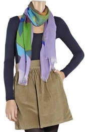 TheOutnet.com. Jonathan Saunders Cashmere and silk-blend printed scarf