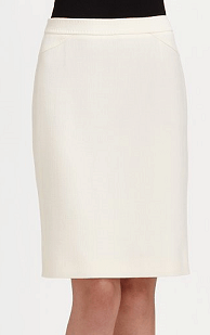 Armani Collezioni Wool Crepe Pencil Skirt