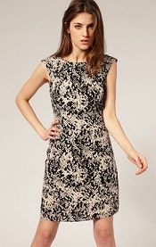 Warehouse Abstract Tribal Shift Dress