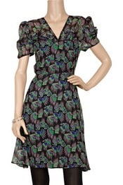 Anna Sui Printed silk-blend dress