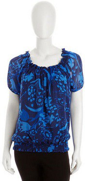 Lafayette 148 New York Bella Floral-Print Blouse