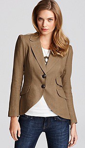 Smythe Pouf Sleeve Equestrian Jacket with Patch