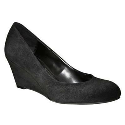 Coffee Break - Milena Suede Wedges - Corporette.com