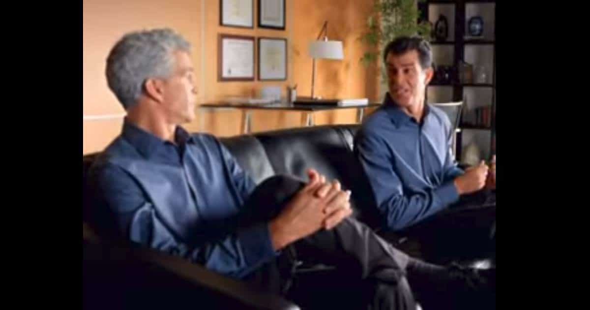 corporate women and gray hair - screenshot of Touch of Gray commercial 