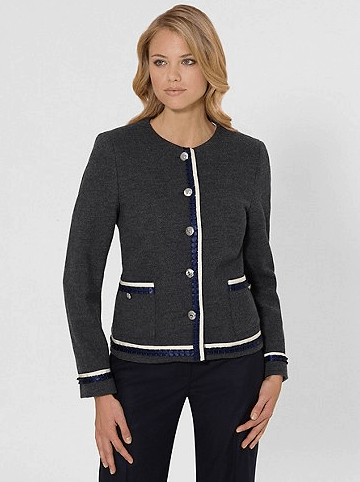 Wool Trim Jacket