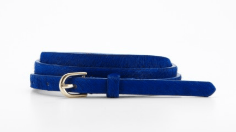 Coffee Break – Perfect Skinny Calf Hair Belt