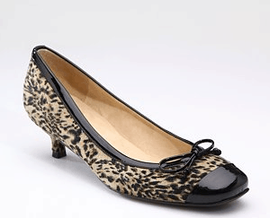 Stuart Weitzman Patent & Hair Calf Ballet Pumps