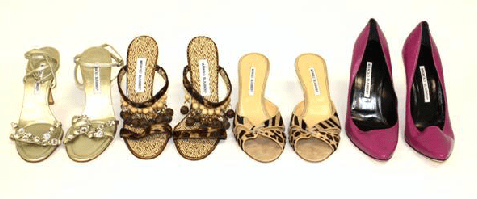 A Designer Auction:  Manolo, Chanel, Louboutin, Vuitton, Armani…