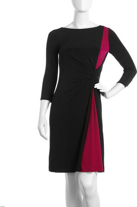 Sleeved Colorblock Dress