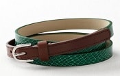 Pop Color Snake Print Belt