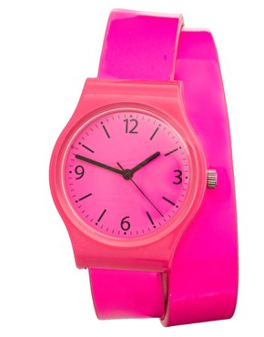 ASOS Neon Pink Double Strap Watch