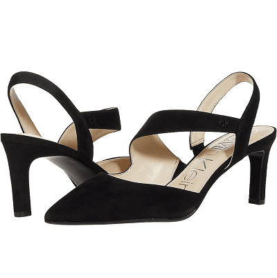 strappy heel with diagonal strap