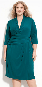 Thursday's TPS Report: Faux Wrap Jersey Dress (Plus) - Corporette.com