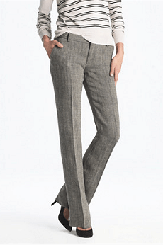 Women's Ludlow trouser in herringbone linen