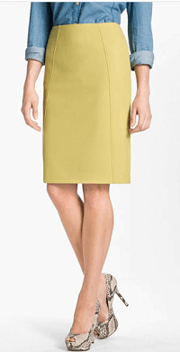 Halogen® Seamed Pencil Skirt