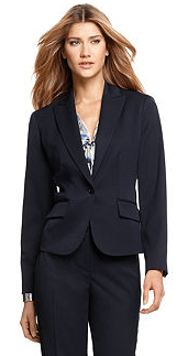 Anne Klein One-Button Blazer & Classic Pencil Skirt