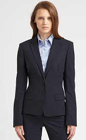 BOSS Black Button Closure Stretch Jacket