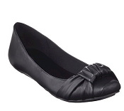 Women's Mossimo® Vitia Snip-Toe Bow Flats - Black