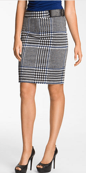 MICHAEL Michael Kors Plaid Pencil Skirt