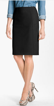  Halogen® Seamed Pencil Skirt